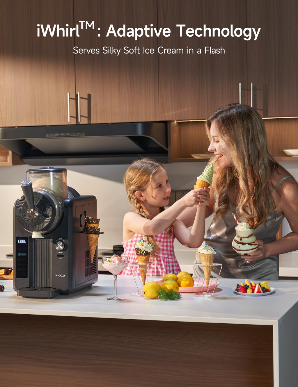 F3 Slushie Machine & Soft Serve Ice Cream Machine, Ice Cream Maker, No Ice Needed, Self-Cleaning, 5 Presets for Soft Serve, Frozen Drink, Milk Shake, Margaritas, Frappés and More