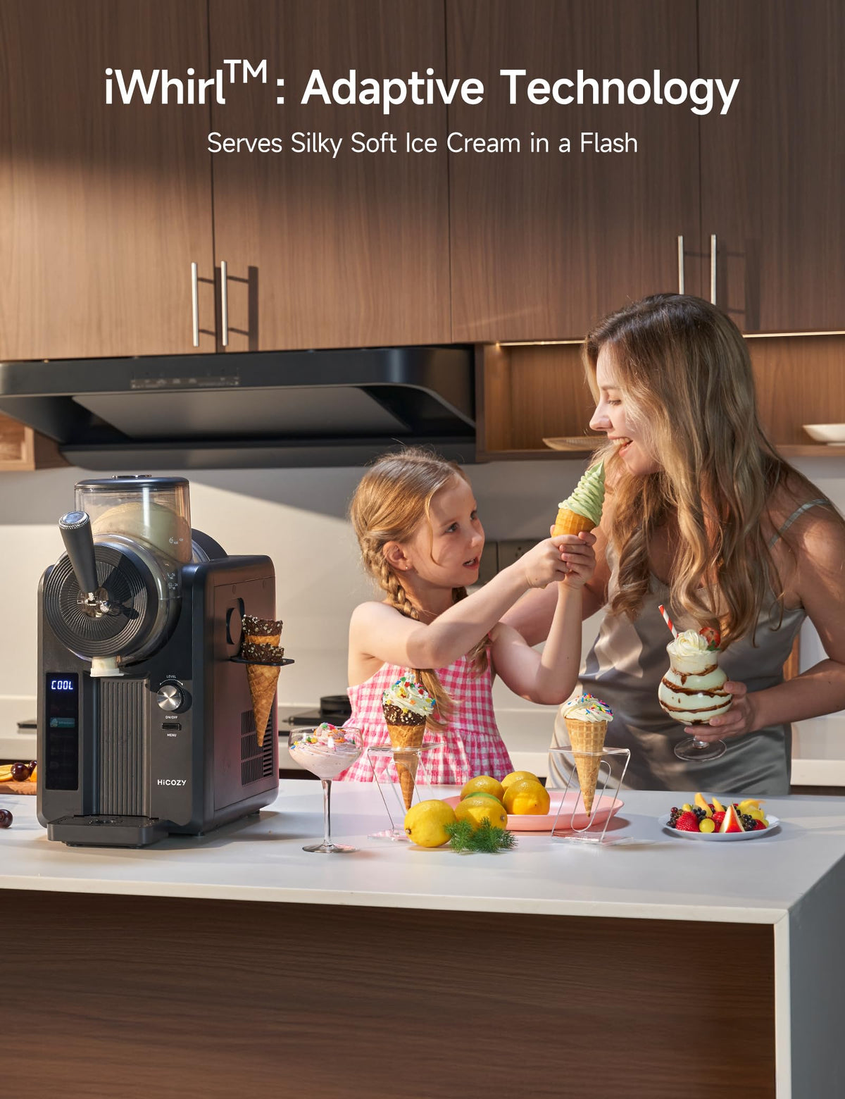 F3 Slushie Machine & Soft Serve Ice Cream Machine, Ice Cream Maker, No Ice Needed, Self-Cleaning, 5 Presets for Soft Serve, Frozen Drink, Milk Shake, Margaritas, Frappés and More