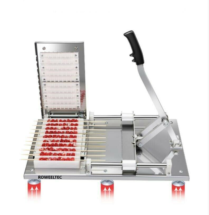 steel manual doner kebab meat skewer machine
