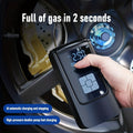 Portable 12V 150psi Car Air Compressor Inflator Pump: Inflate Car, Motorcycle & Bicycle Tires Instantly!