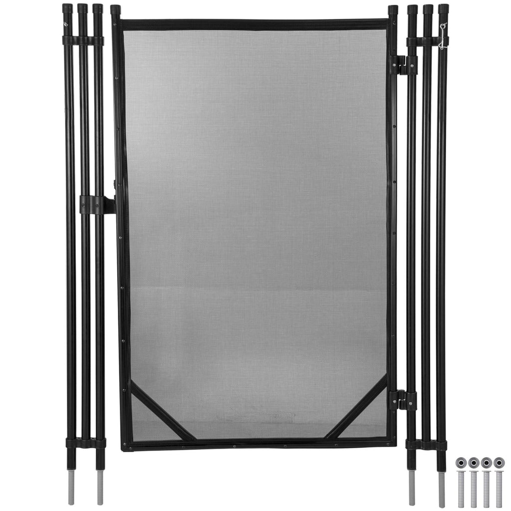 vevor swimming pool security fence pool fence 4' x 12/48/72/96' &amp;4' x 12' door