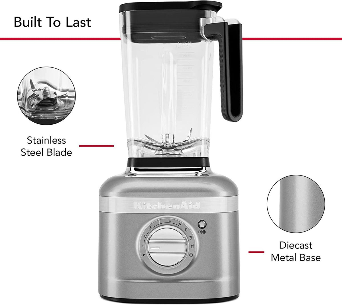 KitchenAid KSB4028CU K400 Variable Speed Blender with Tamper
