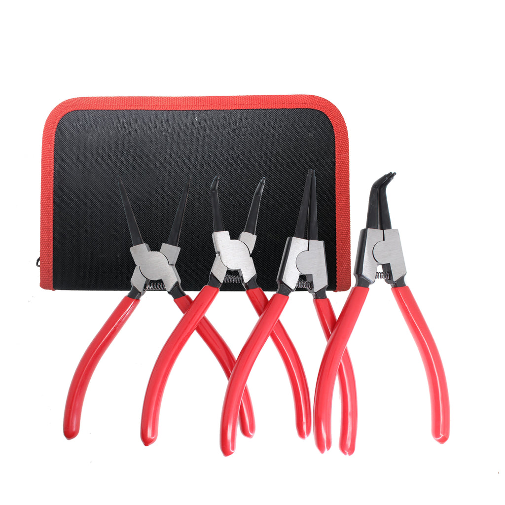 4pcs/Industrial Grade 7-inch Snap Ring Pliers Four-piece Combination Set