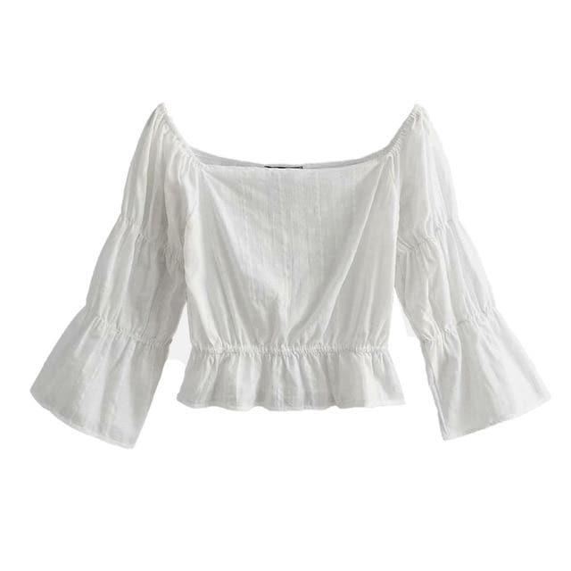 off shoulder elegant blouse