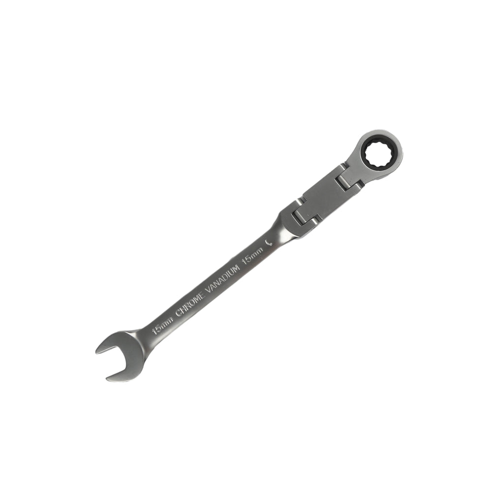 180° Flexible Head Ratchet Wrench Deep Offset 8-19mm Combination Dual-purpose Ratchet Tool Repair Ratchet Combination Set Car Hand Tools
