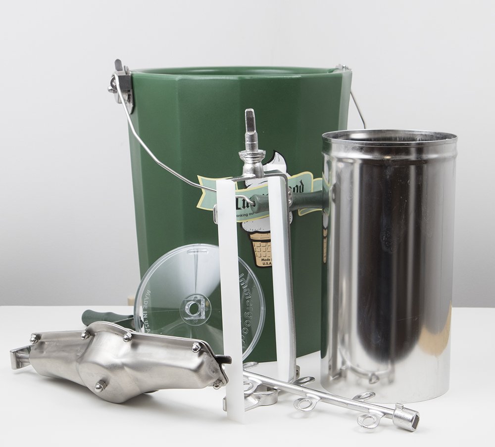 PREMIUM 6 qt. -   Steel Ice Cream Maker - Hand Crank