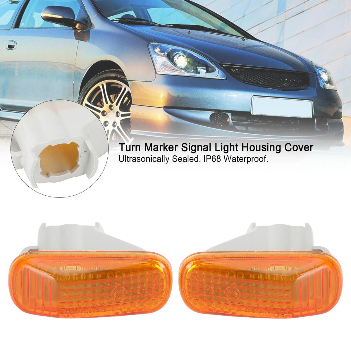 Honda Civic / Cr-V Amber Turn Marker Signal Light Housing Cover 34301S5A013 Generic