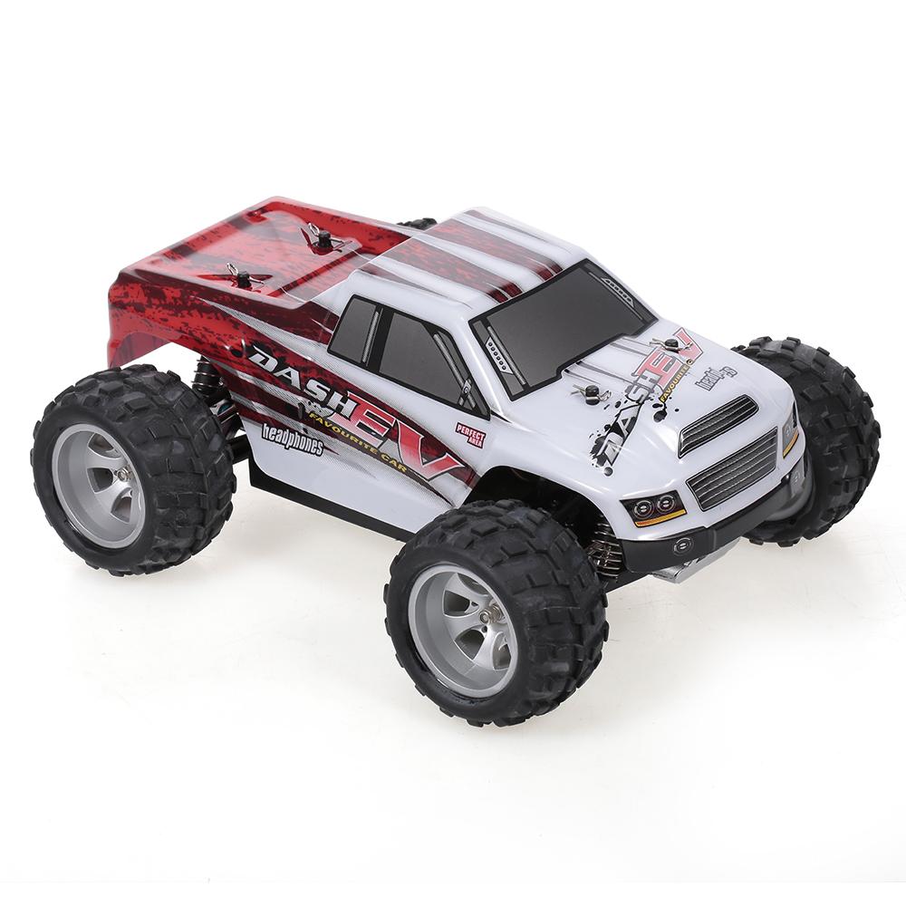 WLtoys A979-B 2.4G 1/18 RC Car 4WD 70KM/H High Speed Electric Full Proportional Big Foot Truck RC Crawler RTR