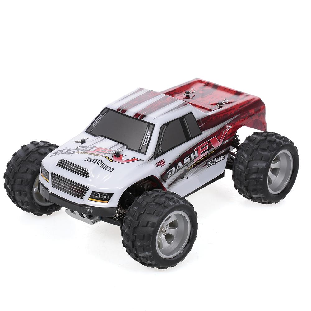 WLtoys A979-B 2.4G 1/18 RC Car 4WD 70KM/H High Speed Electric Full Proportional Big Foot Truck RC Crawler RTR