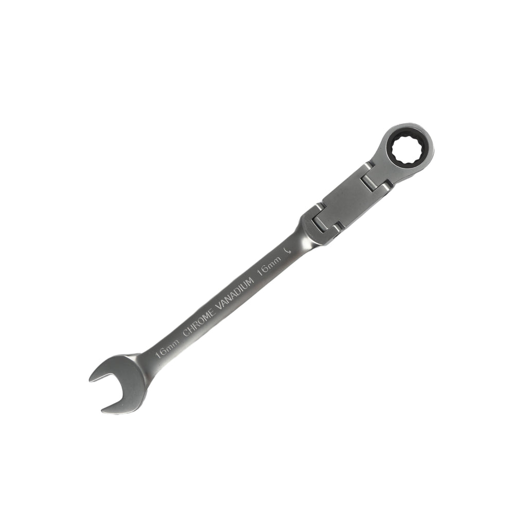 180° Flexible Head Ratchet Wrench Deep Offset 8-19mm Combination Dual-purpose Ratchet Tool Repair Ratchet Combination Set Car Hand Tools