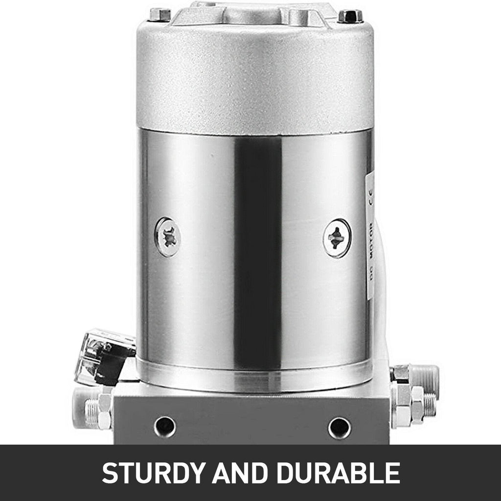 12V Hydraulic Pump for Dump Trailer -4 Quart- Double Acting and Unit Unloading