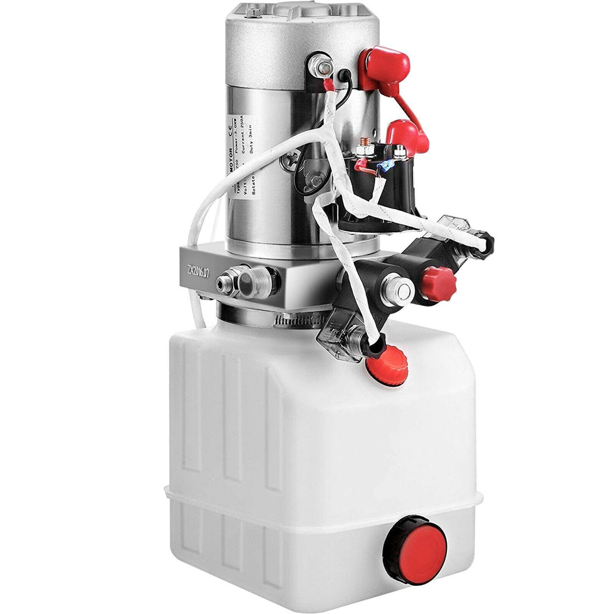 12V Hydraulic Pump for Dump Trailer -4 Quart- Double Acting and Unit Unloading