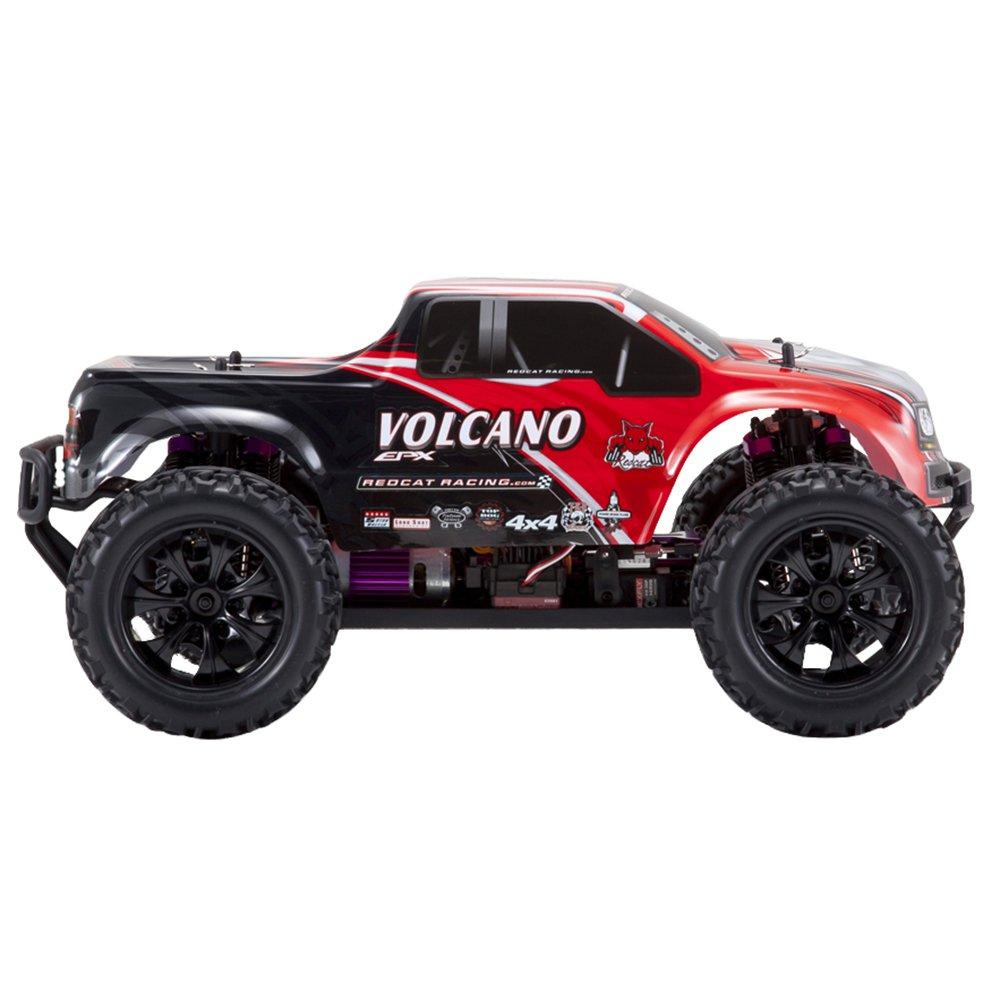 Redcat Racing Volcano EPX 1:10 Scale Electric 19T Monster Truck, Red and Black