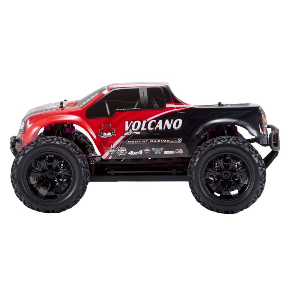 Redcat Racing Volcano EPX 1:10 Scale Electric 19T Monster Truck, Red and Black