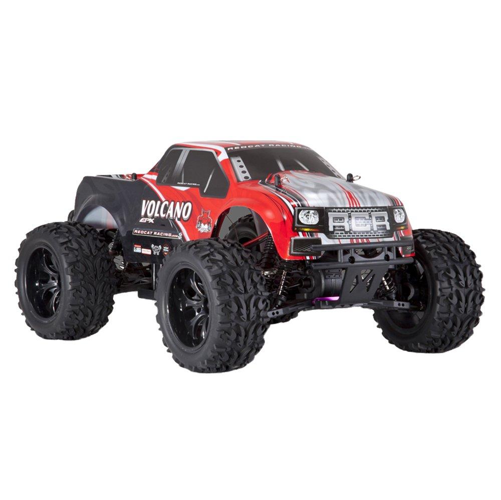Redcat Racing Volcano EPX 1:10 Scale Electric 19T Monster Truck, Red and Black