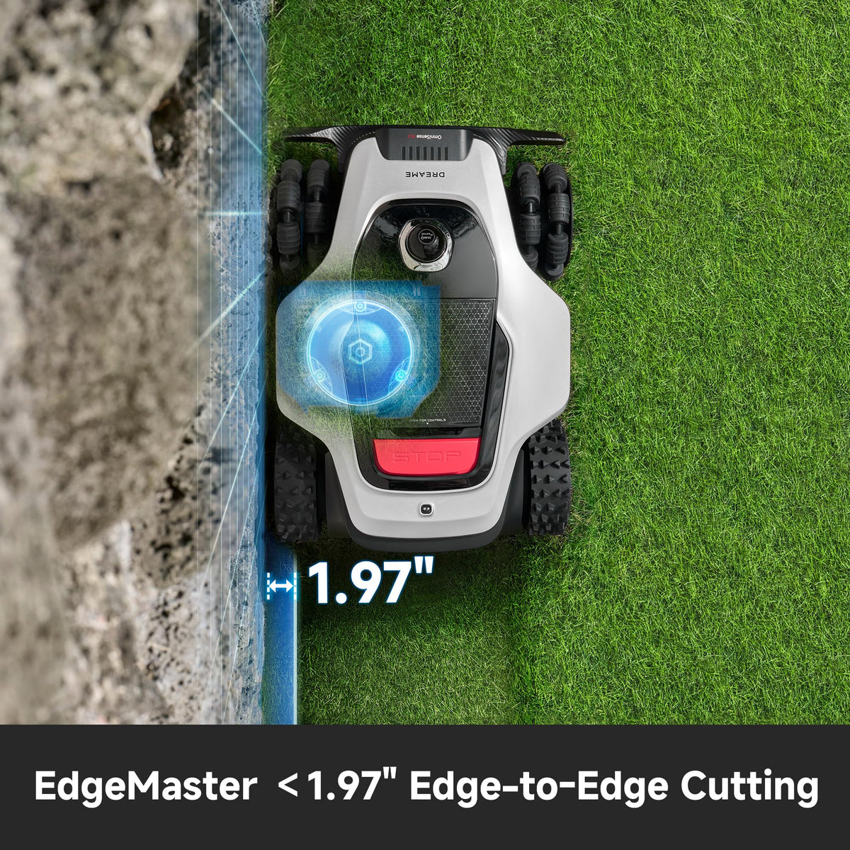 (Latest Upgrade)  A3 AWD 1000 Robot Lawn Mower, 360° 3D LiDAR &amp; AI Dual Vision Smart Robotic Mower for 0.25 Acre, 80% Slopes &amp; 45min Fast Charfor Homeowners with Large/Steep Lawns