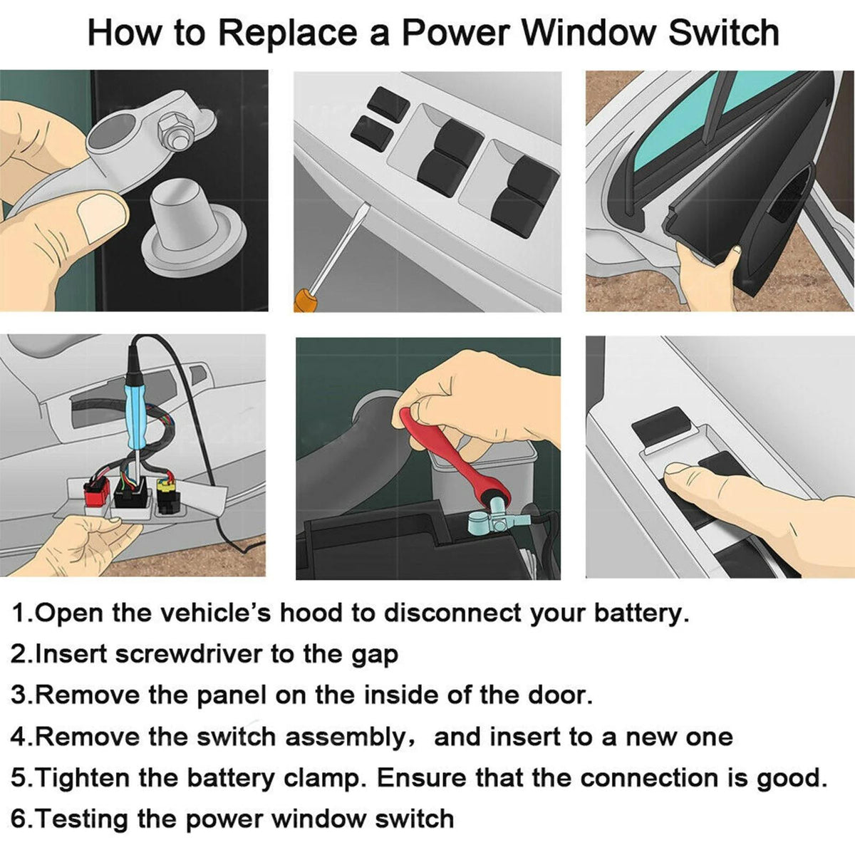 2007-2015 Nissan Navara D40 Electric Power Window Switch Control 25401EB30B Fits Generic