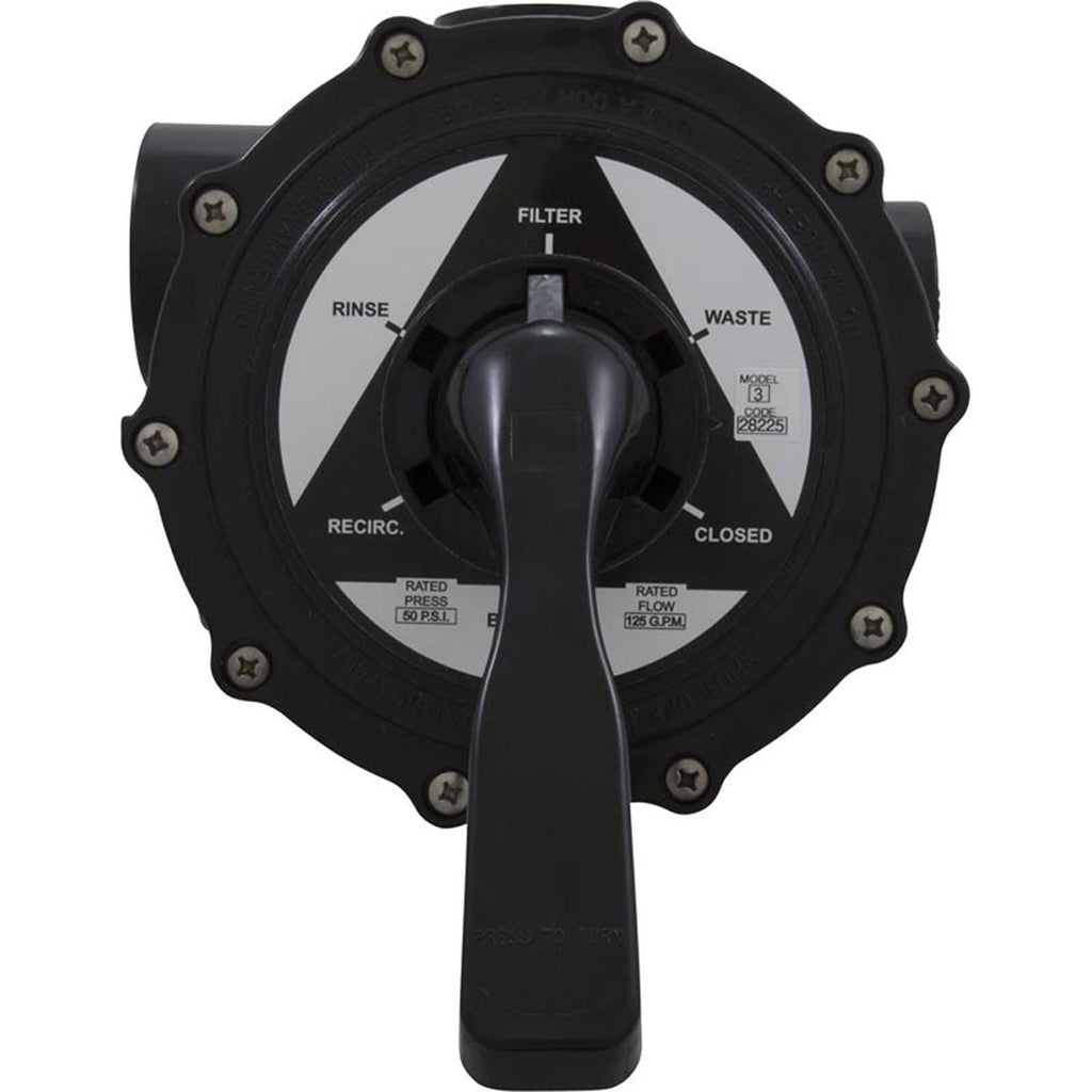 multiport valve, astral, 2" side-mount, 6 position