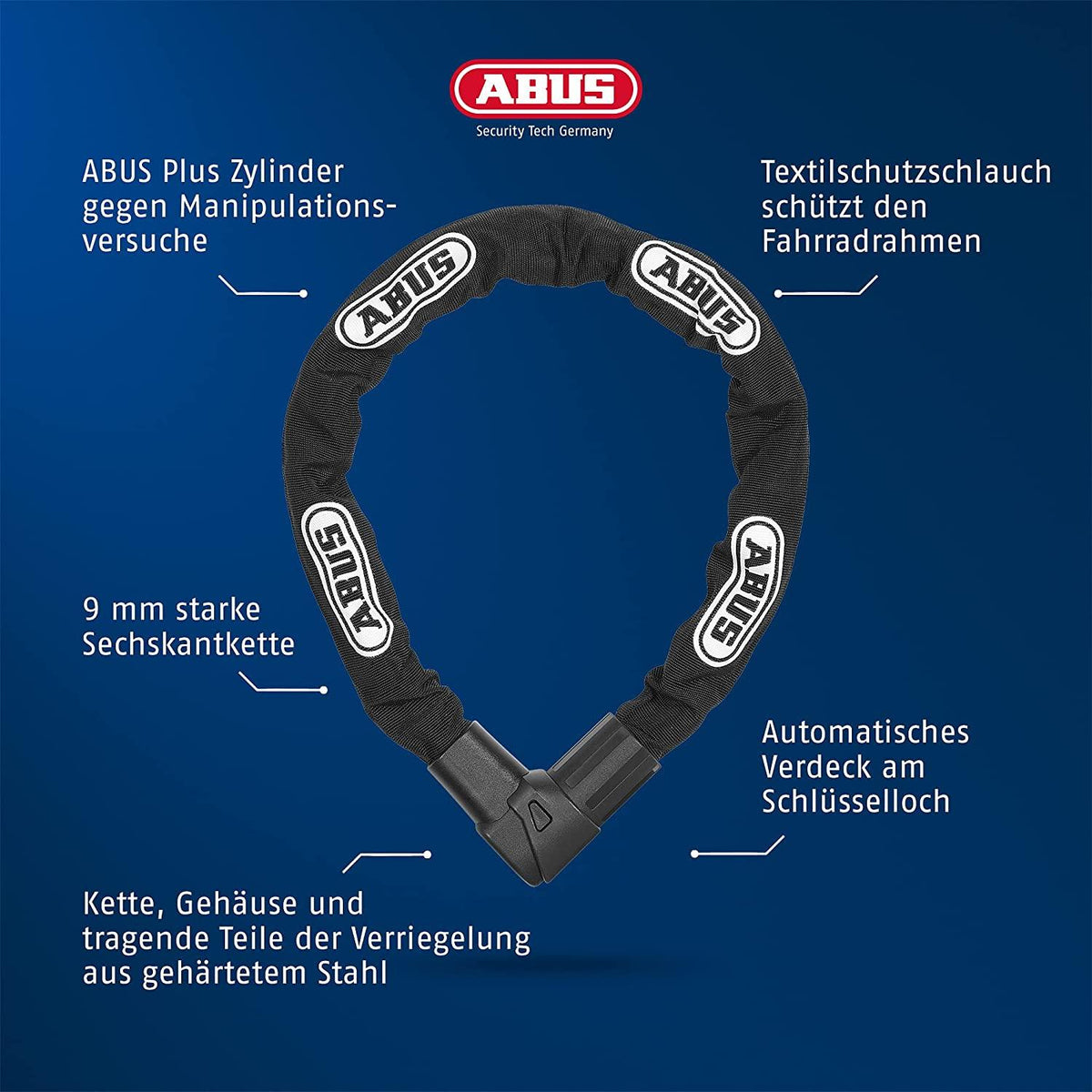 ABUS Locks Chain 1010 Key City Bike Lock