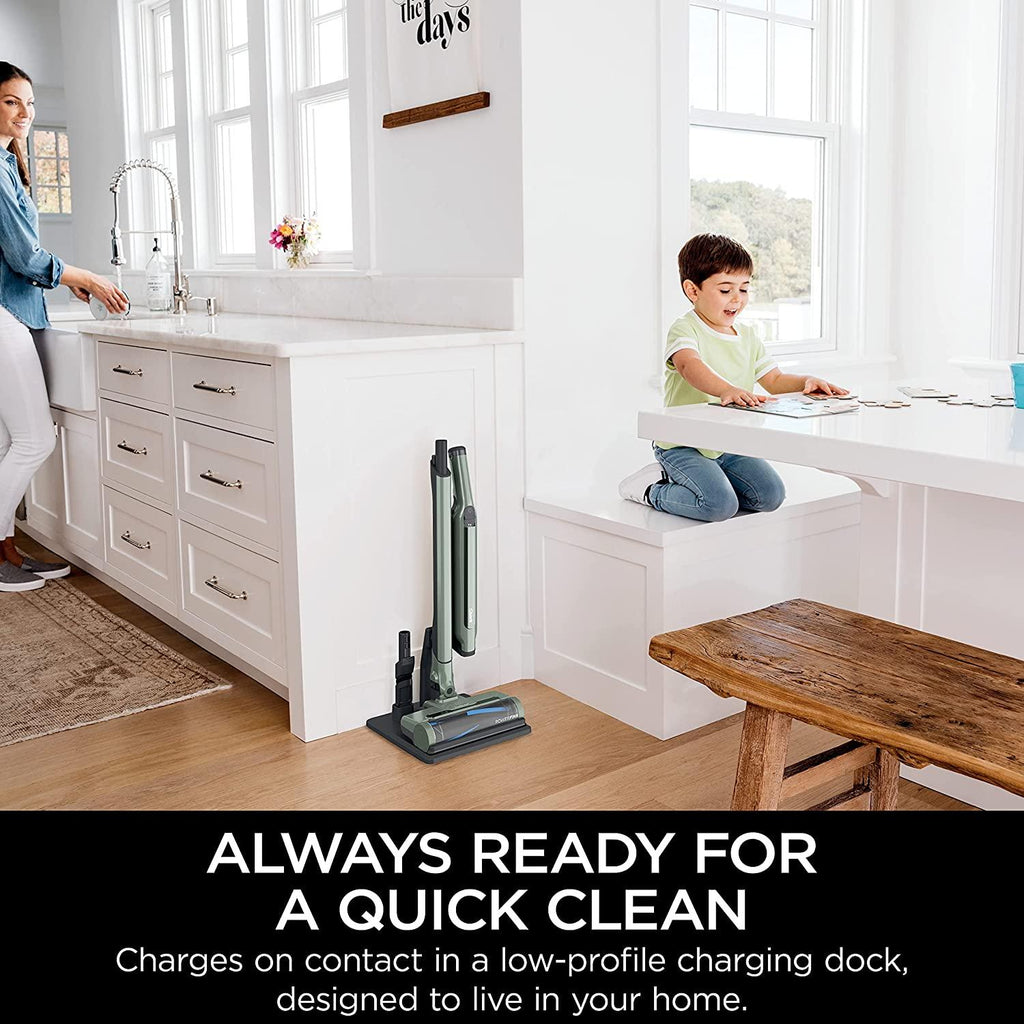 Shark WS632GNBRN WANDVAC System Ultra-Lightweight Powerful Cordless Stick Vacuum with Boost Mode, Charging Dock, Green