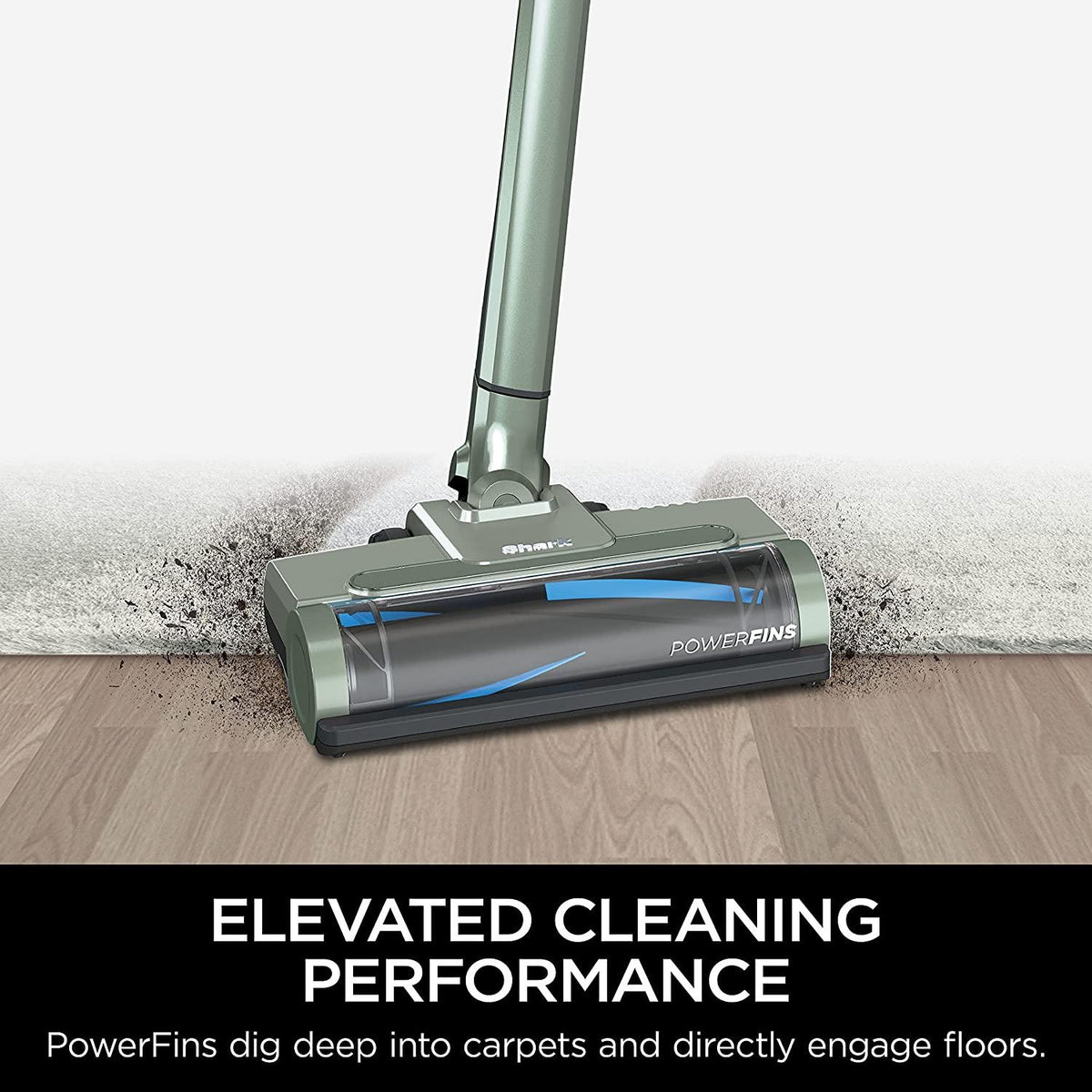 Shark WS632GNBRN WANDVAC System Ultra-Lightweight Powerful Cordless Stick Vacuum with Boost Mode, Charging Dock, Green