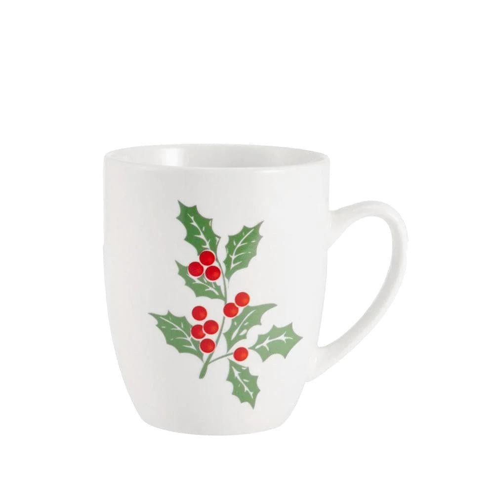 Holly Cheer 16 Piece Dinnerware Set, Service for 4