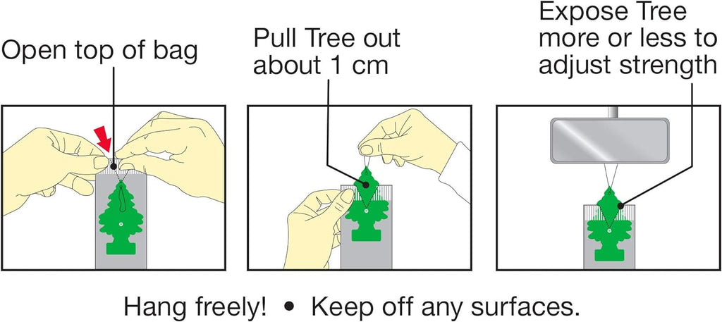 LITTLE TREES Air Fresheners Car Air Freshener. Hanging Tree Provides Long Lasting Scent for Auto or Home. Lavender, 24 Air Fresheners