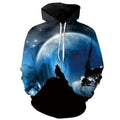 Space Galaxy Wolf Hoodie