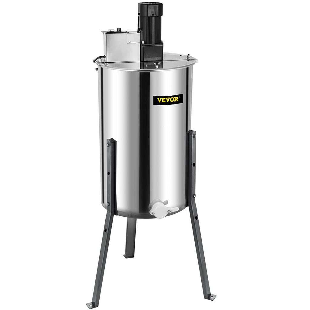 happybuy honey extractor bee honey extractor electric honeycomb spinner 2 two frame stainless steel beekeeping accessory (2 frame electric honey extractor)