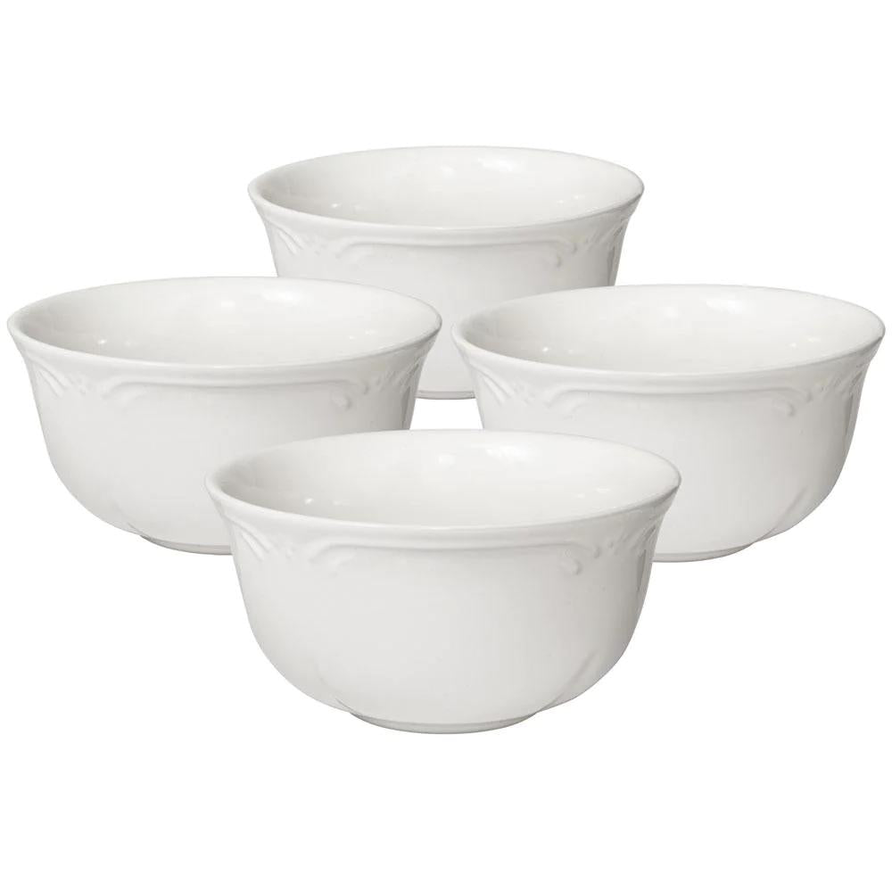 FiligreeSet of 4 Deep Soup Cereal Bowls