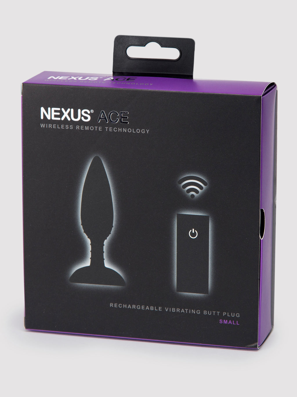 Nexus Ace Small Quiet Remote Control Vibrating Butt Plug, Black