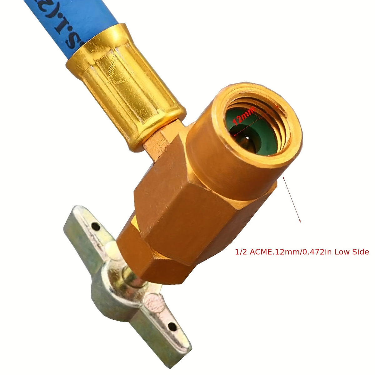 R134A Automotive AC Refrigerant Charging Hose Kit Charging Hose With Meter,A/C 1/2 Charging Measuring Kit