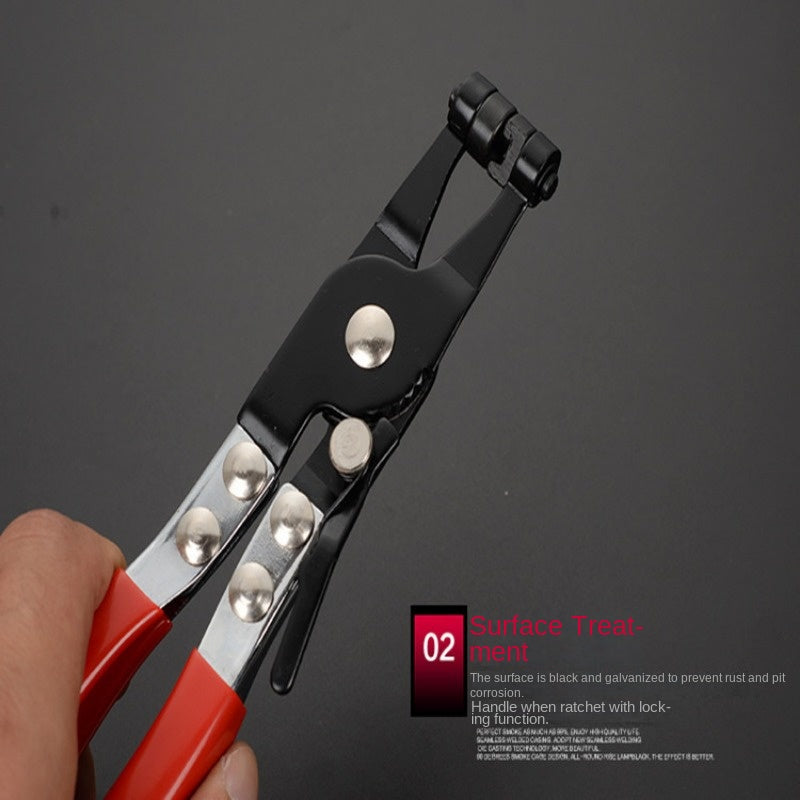 1pc Automotive Pipe Wrench Straight Throat Tube Bundle Clamp Can Bend Throat Type Tubing Pliers Auto Repair Tool