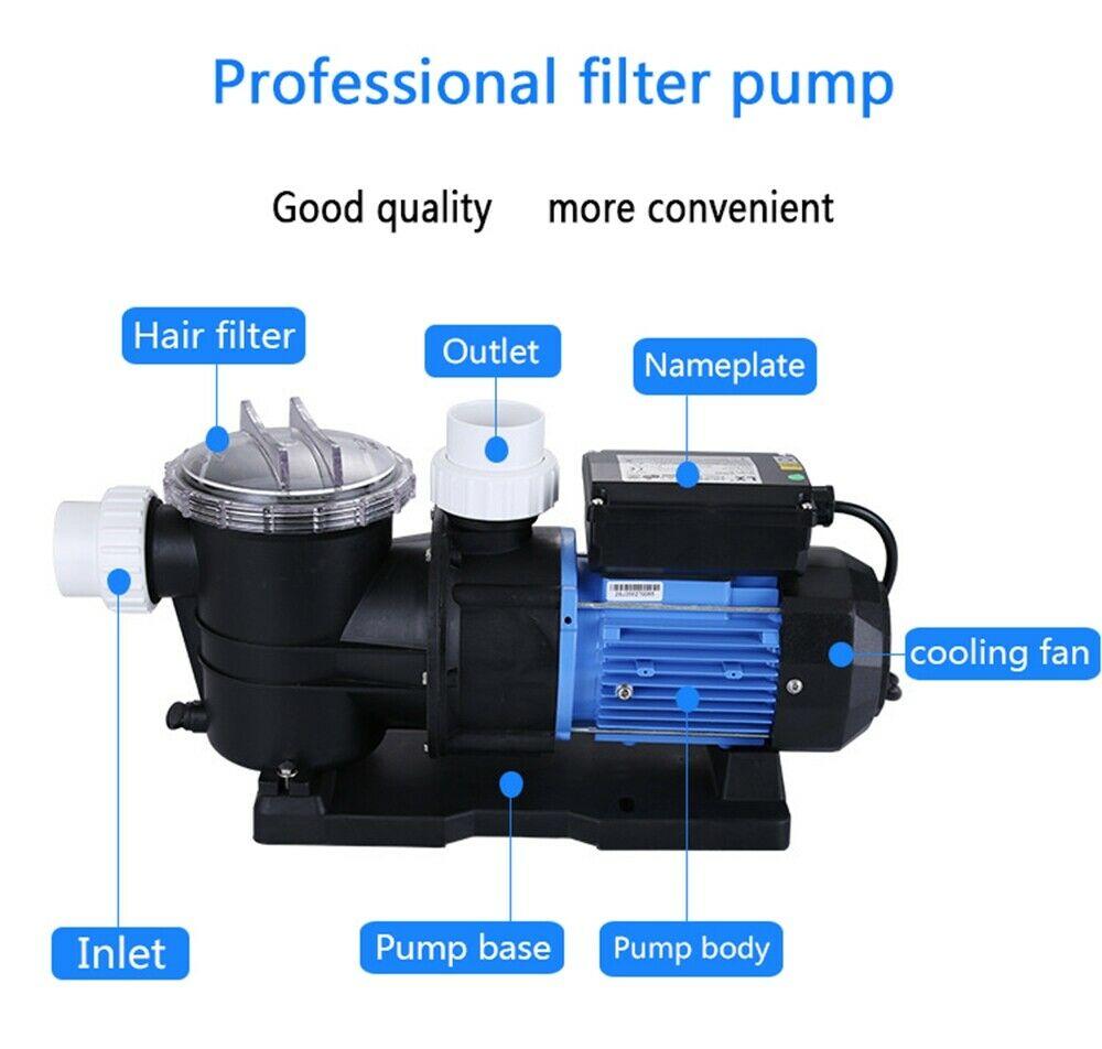 3hp in-ground swimming pool pump motor strainer generic hayward replacemen
