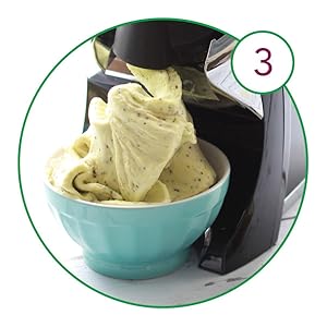 988RD Deluxe Vegan, Dairy-Frozen Fruit Soft Serve Maker, Includes 75 Recipes, 200 W, Red