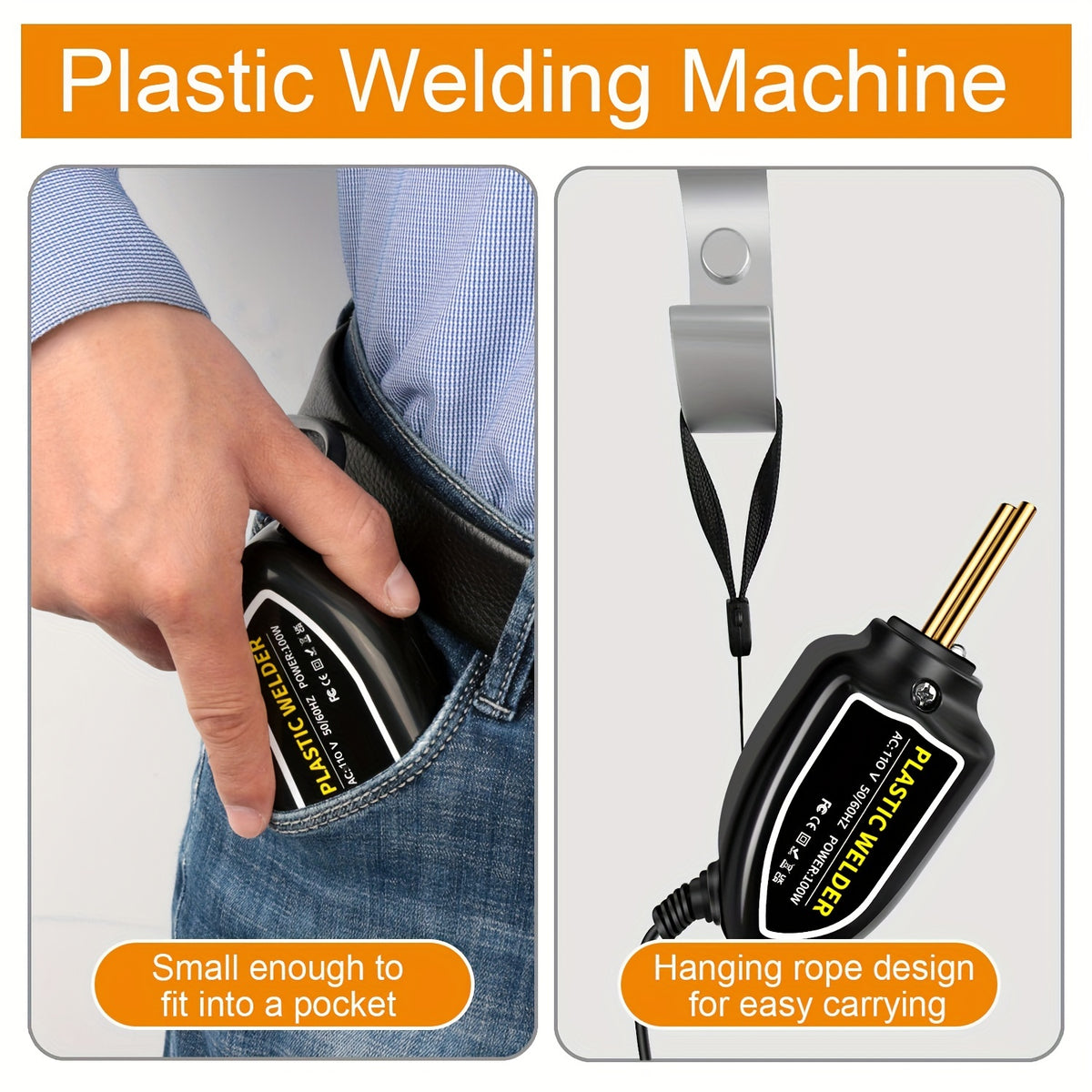 US Plug Professional Plastics Welders Hot Staplers Machine Staple PVC Repairing Machine Car Bumper Repairing Stapler Welding Tool