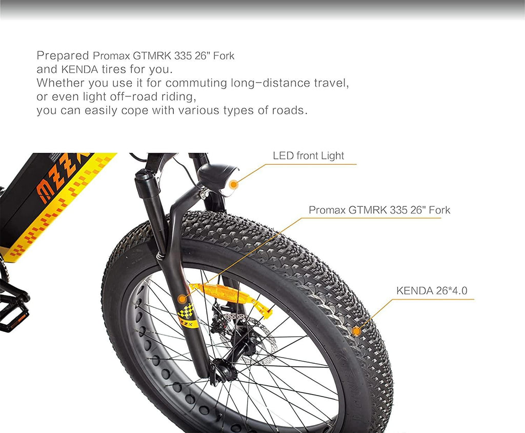 Sarahbridal 750W BAFANG Motor Electric Bike 26” Aluminum Electric Mountain Bike 7 Speed E-Bike, 48V Lithium Samsung Battery Snow Beach E-Bike for Adults