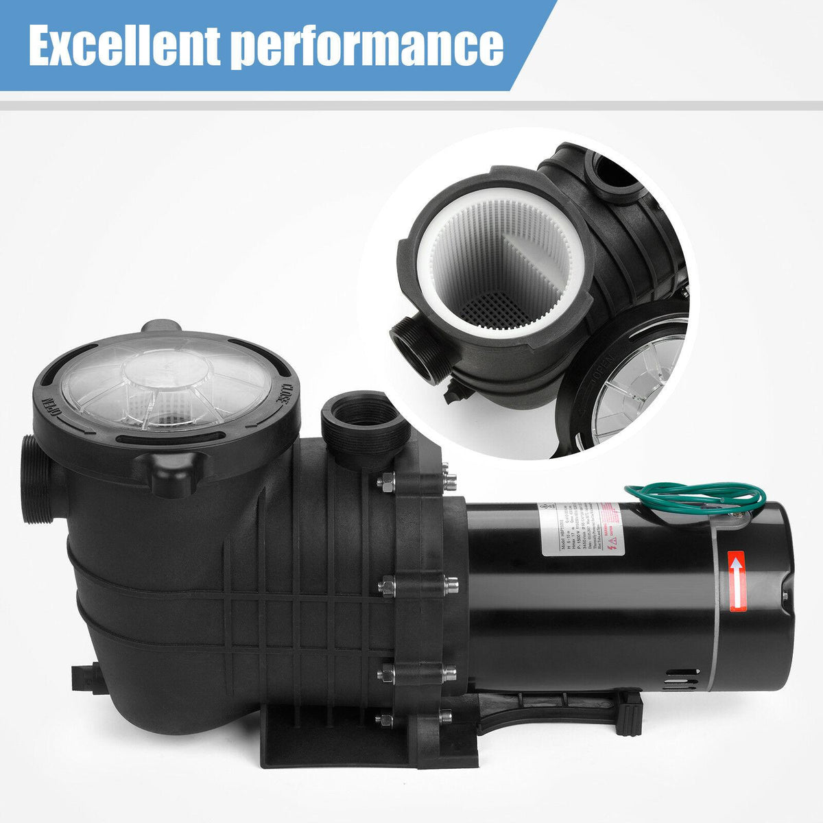 new 2hp 110v inground swimming pool portable pump motor above ground for outdoor