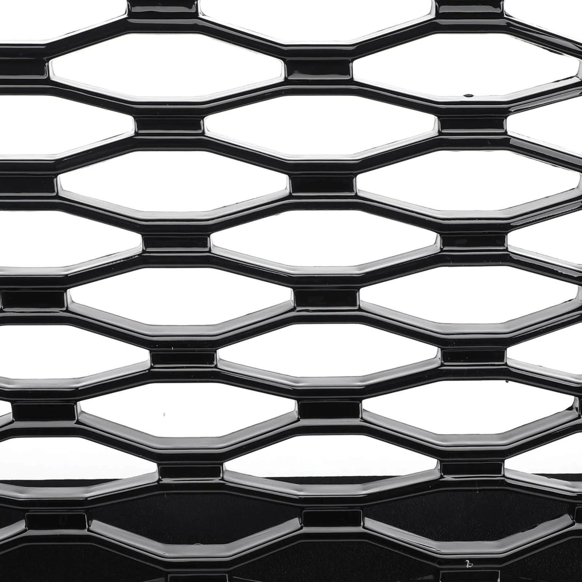 Front Bumper Grille Honeycomb Trim Gloss Black Grille For 2017-2023 Fusion Generic