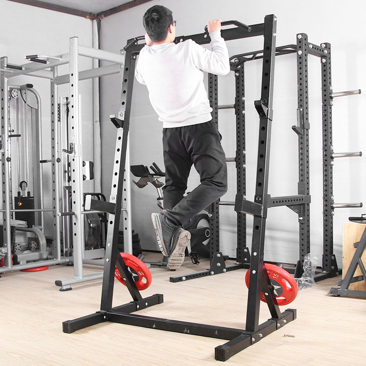 Adjustable Half-frame Power CaSquat Rack Impregnation Station