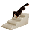 taste of home 4 Steps Dog Stairs to Get On High Bed for Cat and Pet Steps at Home Or Portable Travel,Load 50kg (Color : Black)