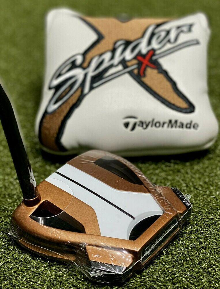 TaylorMade Spider X Copper Single Bend Mallet Putter 34" Inch + Cover NEW #79748