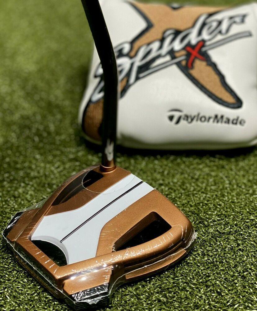 TaylorMade Spider X Copper Single Bend Mallet Putter 34" Inch + Cover NEW #79748