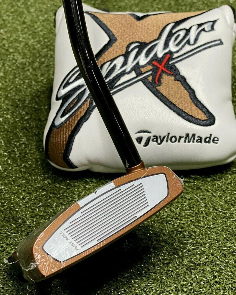 TaylorMade Spider X Copper Single Bend Mallet Putter 34" Inch + Cover NEW #79748