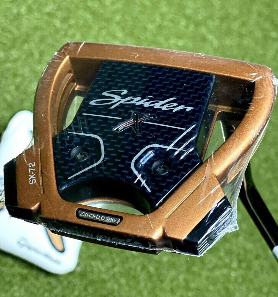 TaylorMade Spider X Copper Single Bend Mallet Putter 34" Inch + Cover NEW #79748