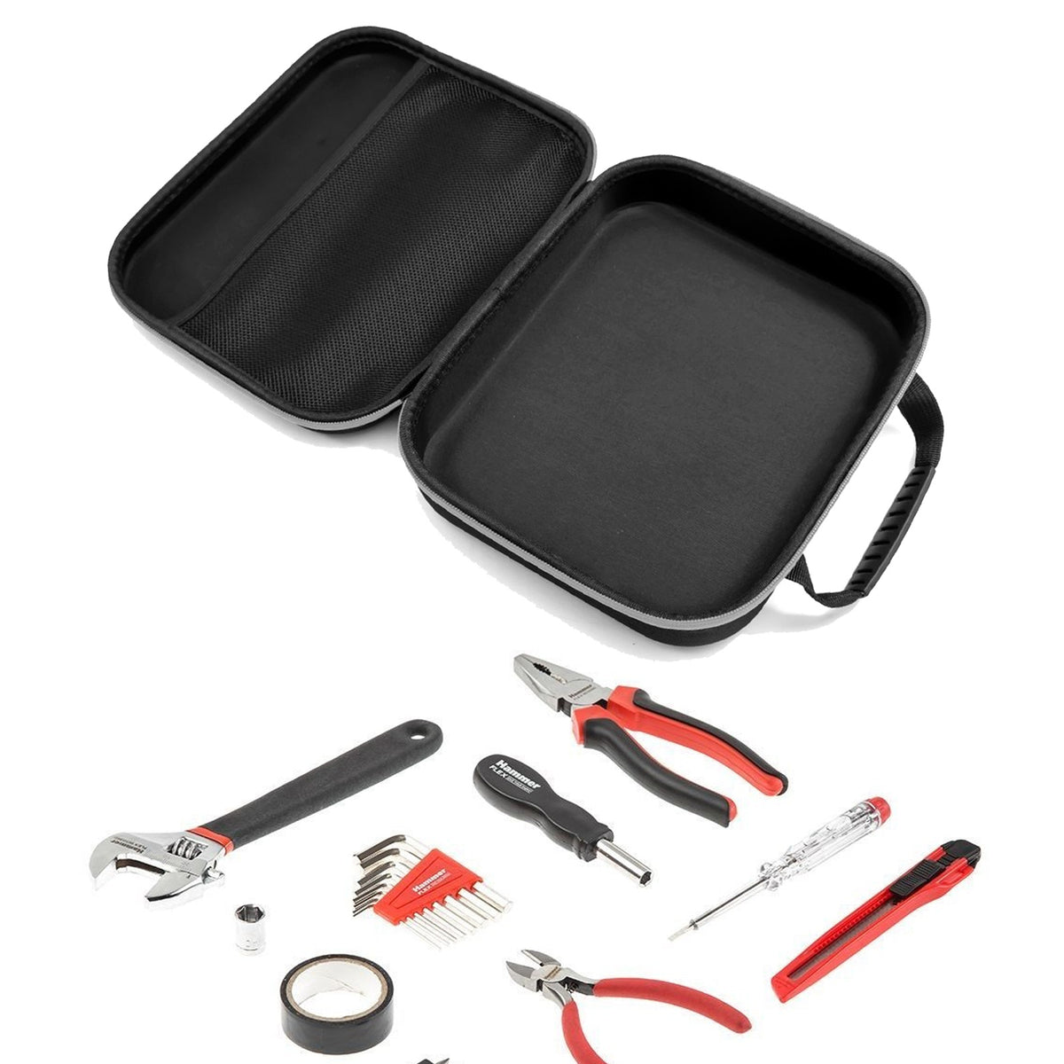 Tool Bag Shockproof Tool Box Waterproof LarCapacity Carry Case Car Repair Tool Box Suit For Car Jump Starter Air Pump Power Bank Wrench Hand Tools