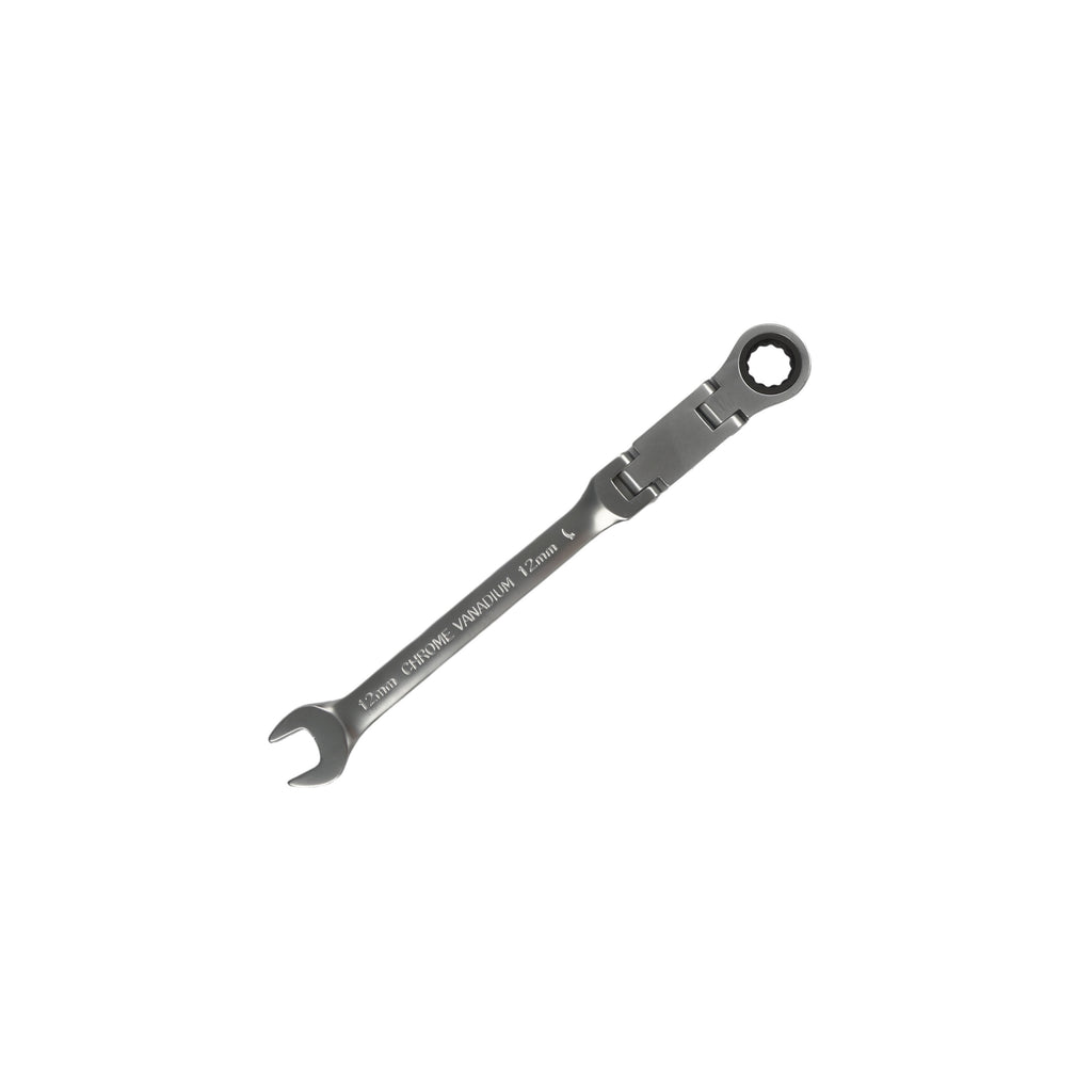 180° Flexible Head Ratchet Wrench Deep Offset 8-19mm Combination Dual-purpose Ratchet Tool Repair Ratchet Combination Set Car Hand Tools