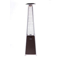 WEIKABU Modern Bronze Quartz Glass Tube Patio Heater-Mocha, 21''Lx 21''Wx 88''H