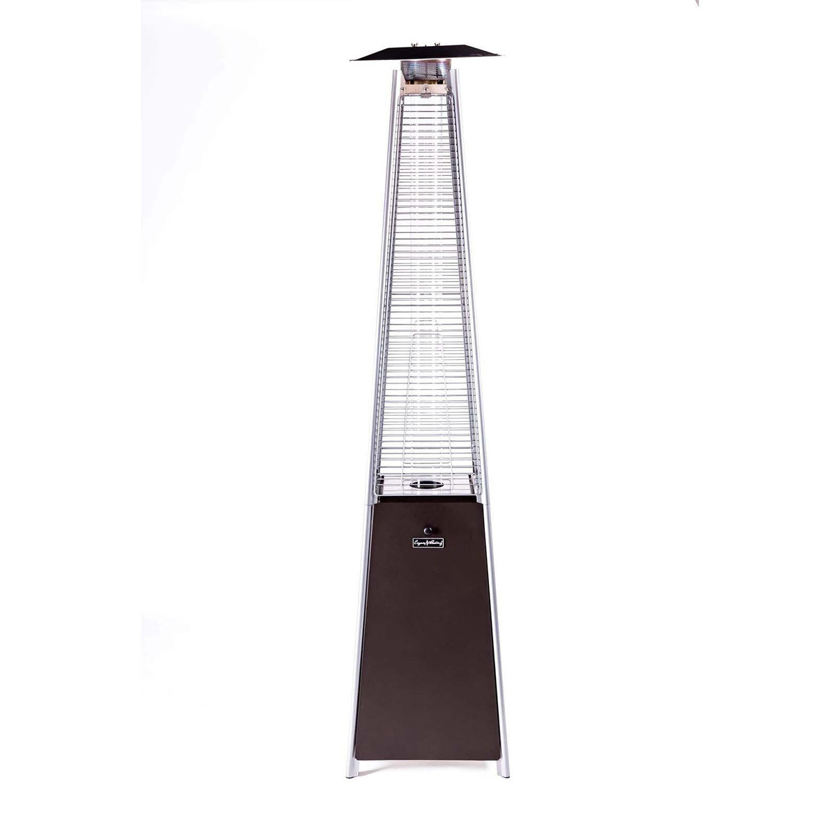 WEIKABU Modern Bronze Quartz Glass Tube Patio Heater-Mocha, 21''Lx 21''Wx 88''H