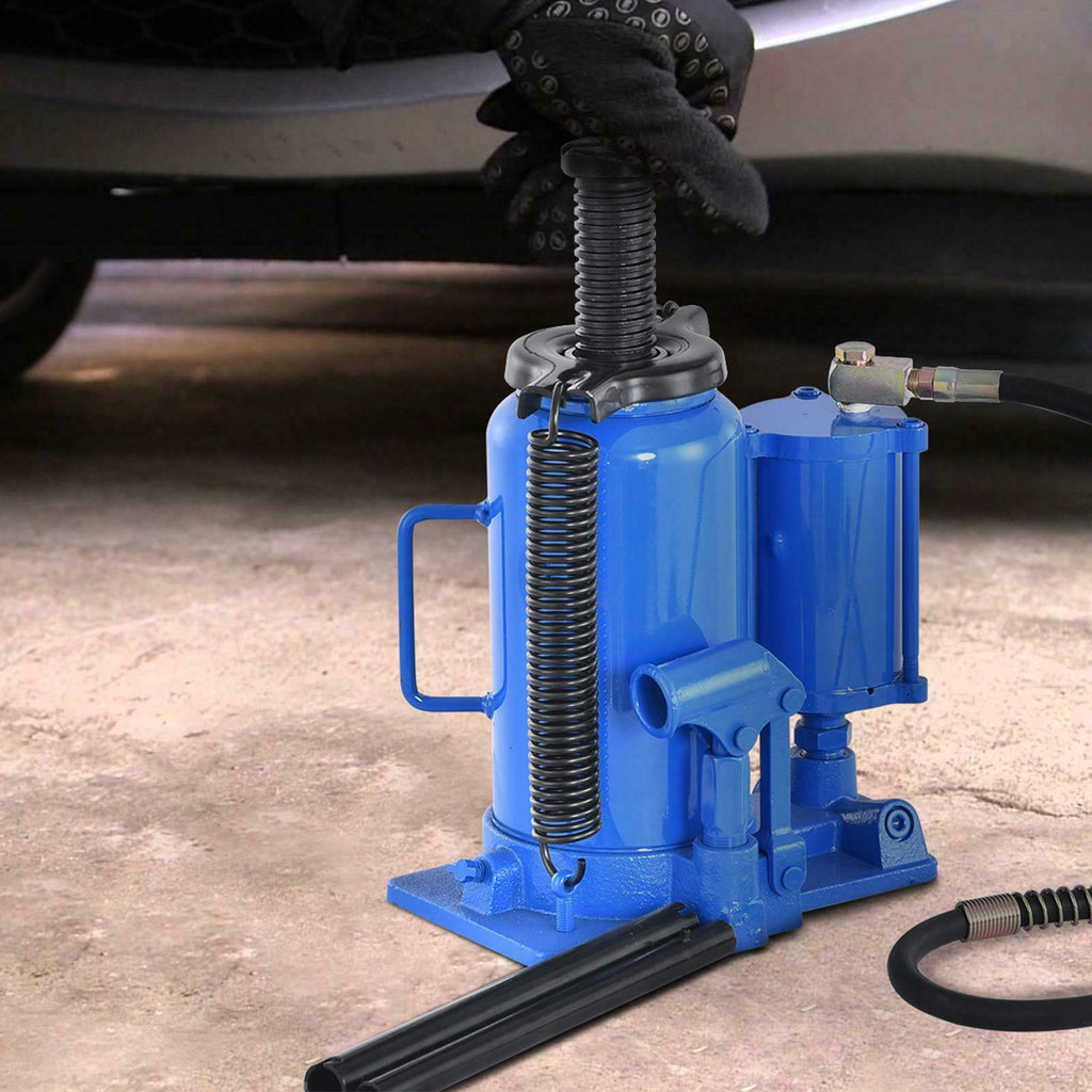 Air Hydraulic Bottle Jack Manual 20 Ton 44092lb Heavy Duty Auto Truck RV RepairB